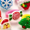 Colorful Christmas-themed children's fun rings Application Scenario